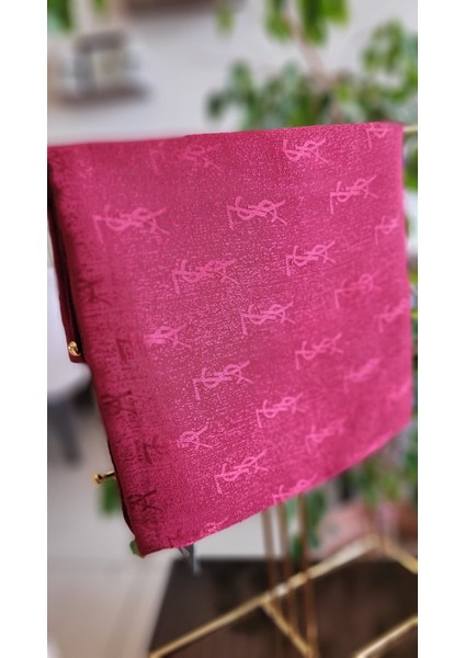 Losyana Tesettür Hijab Monogram Parlak Jakar Şal