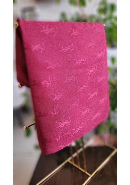 Losyana Tesettür Hijab Monogram Parlak Jakar Şal
