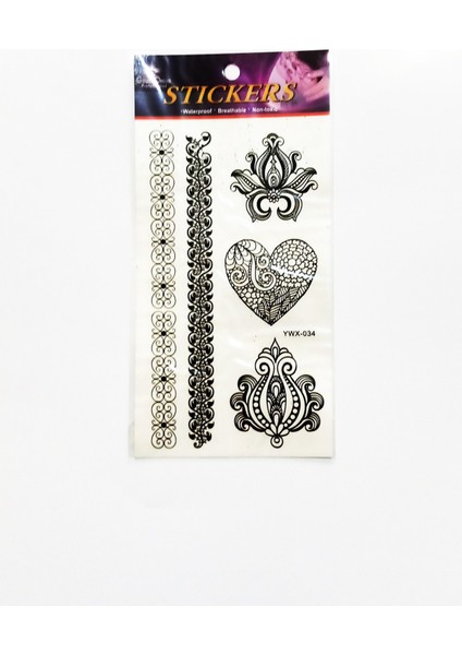 Geçici Dövme Tattoo Stıckers 4paket EASTERN-0319