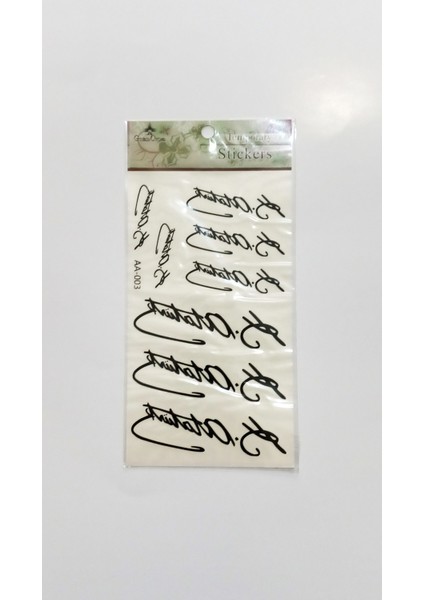 Geçici Dövme Tattoo Stıckers 4paket EASTERN-0319