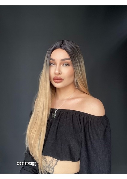 Düz Uzun Perçemsiz Cilt Görünümlü Medikal Özel Peruk 2F24 modelleri