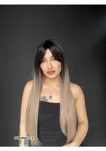 Düz 70 cm Ekstra Uzun Perçemli Medikal Özel Peruk 2F85612