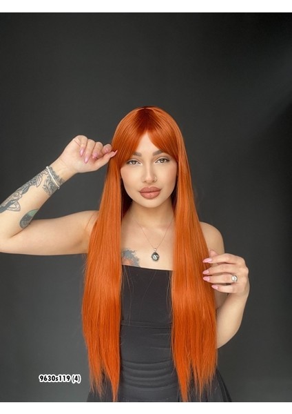 Düz 70 cm Ekstra Uzun Perçemli Medikal Özel Peruk fiyatları