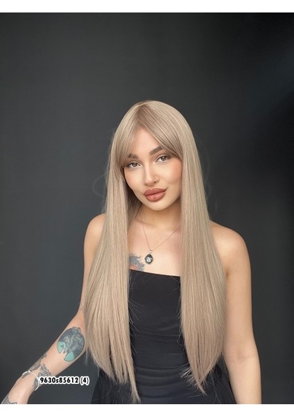 Düz 70 cm Ekstra Uzun Perçemli Medikal Özel Peruk Kül Grisi fiyatları