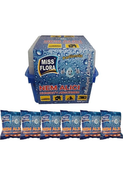 Miss Flora 450 Gram Nem Alıcı + 6 Yedek Tablet