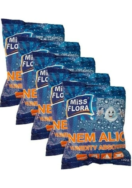 Miss Flora 5'li Süper Ekonomik Yedek Paket (5 Adet 450 gr Nem Alıcı Yedek)