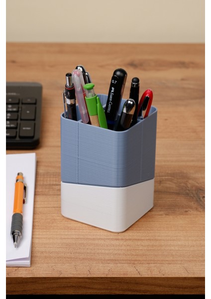 Masaüstü Antrasit Beyaz Renk Modern Kalemlik fiyatları