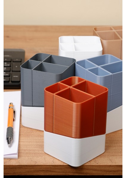 Masaüstü Antrasit Beyaz Renk Modern Kalemlik modelleri