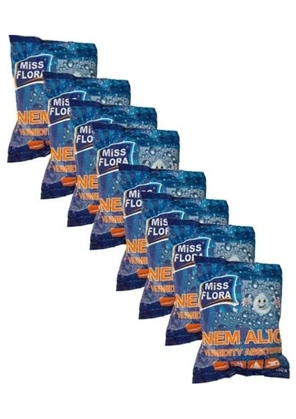 Miss Flora 8'li Süper Ekonomik Yedek Paket (8 Adet 450 gr Nem Alıcı Yedek)