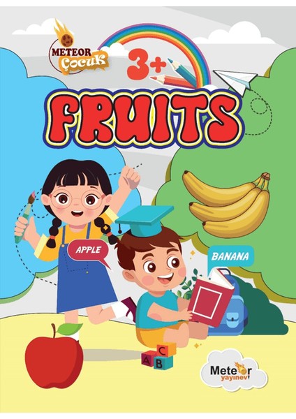 Fruits Türkçe – İngilizce Boyama Kitabı