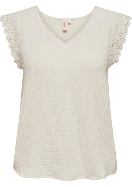 Kadın Bluz Krem 15292918 Onlthyra Sl Mıx Top Noos Wvn