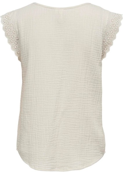 Kadın Bluz Krem 15292918 Onlthyra Sl Mıx Top Noos Wvn