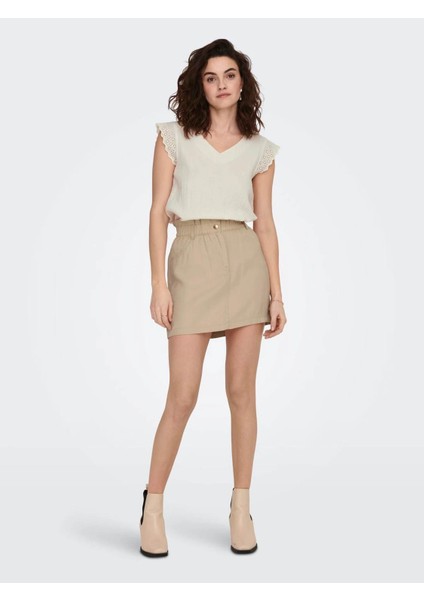 Kadın Bluz Krem 15292918 Onlthyra Sl Mıx Top Noos Wvn