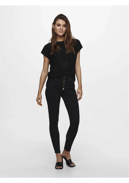 Kadın Bluz Siyah 15231005 Only Onlsmılla S/s Top Jrs Noos fiyatları