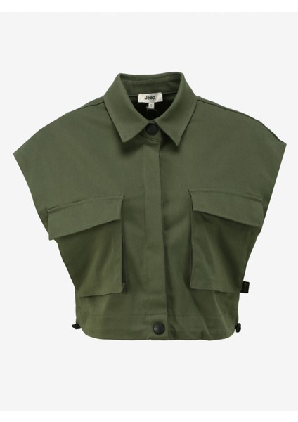 Haki Kadın Relaxed Gömlek C4SL-GML4004