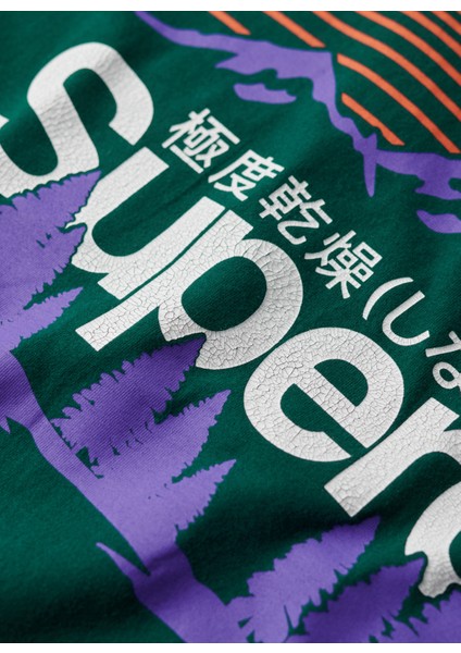 Bisiklet Yaka Baskılı Koyu Yeşil Erkek T-Shirt M1011911A8UM_GREAT Outdoors Nr Grap fırsatları