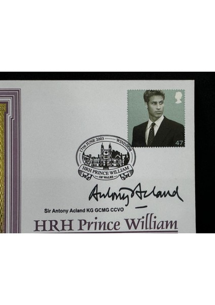 Benham Fdc Prince / Prens William 21. Doğum Günü Ilk Gün Zarfı Islak Imzalı Limited 13/500 fiyatları