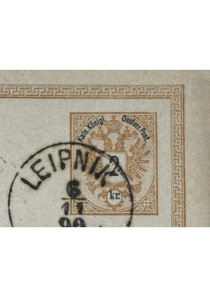 Avusturya-Macaristan Antiye 1890 Yılında Leipnik'den Nürnberg'e Postalanmış Varış Damgalı 2 Kreuzer Pullu Posta Kartı modelleri