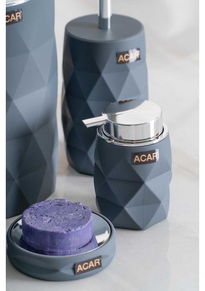 Astorıa Gri Geometrik 5 Parça Banyo Seti fiyatları