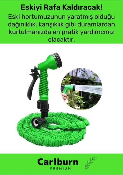 Özel Üretim Dolaşmaz Kırılmaz 7 Kademeli Uzayan Bahçe Sulama Araç Yıkama Tabancalı 30 Metre Hortum modelleri