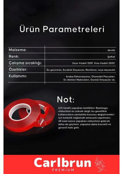 Premium Ekstra Güçlü Çok Amaçlı Çift Taraflı Tamir Mekan Montaj 1,5 mt Silikon Şeffaf Bant 50 Adet
