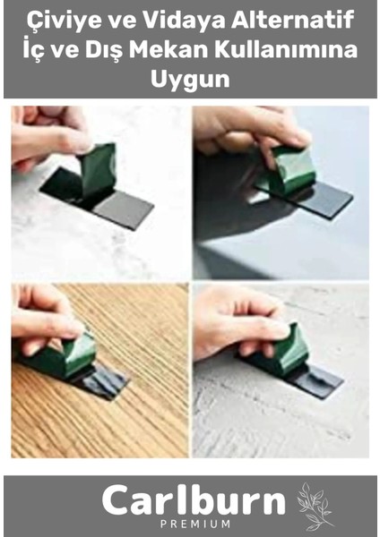 Güçlü Iz Bırakmayan Elastik Yapılı Çift Taraflı 48MM - 10 Metre Akrilik Köpük Bant - 10 Adet