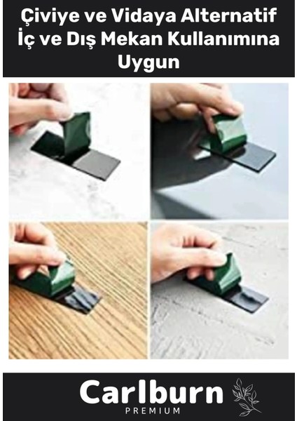 Güçlü Iz Bırakmayan Elastik Yapılı Çift Taraflı 10MM - 10 Metre Akrilik Köpük Bant - 3 Adet