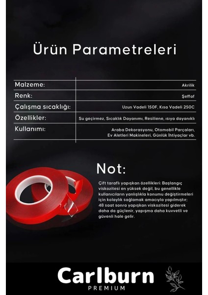 Premium Ekstra Güçlü Çok Amaçlı Çift Taraflı Tamir Dış Mekan Montaj 5mt Silikon Şeffaf Bant 1 Adet