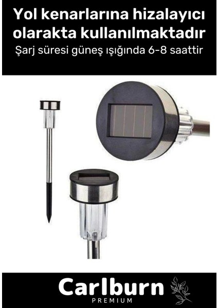 Premium Kablosuz Su Geçirmez Dayanıklı Şık Solar Güneş Enerjili Bahçe Lambası Saplama 30CM 2 Adet modelleri