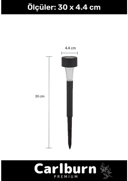 Premium Kablosuz Su Geçirmez Dayanıklı Şık Solar Güneş Enerjili Bahçe Lambası Saplama 30CM 5 Adet fırsatları