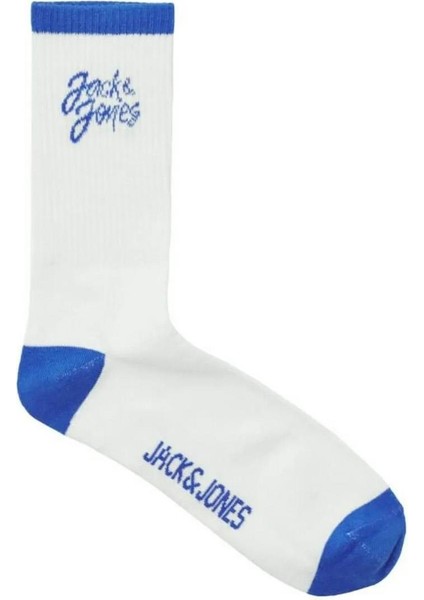 12252044 Jaccal Logo Tennis Sock Beyaz-Mavi