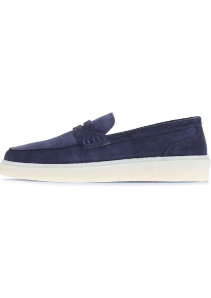 Lacivert Süet Erkek Loafer 07MA21774004 modelleri