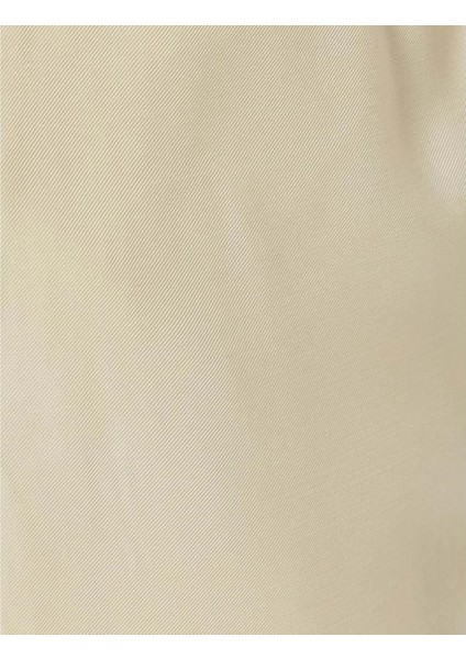 Gabardin Pantolon Beli Bağcıklı Cep Detaylı - Koton - 4SAM40046HW - Bej - 40