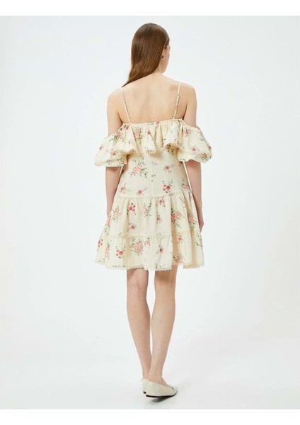 Kadın Giyim Desenli Elbise - Koton - 4SAK80276EW - Pembe Desenli - 40 modelleri