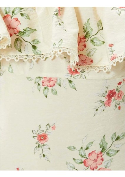 Kadın Giyim Desenli Elbise - Koton - 4SAK80276EW - Pembe Desenli - 40 fırsatları