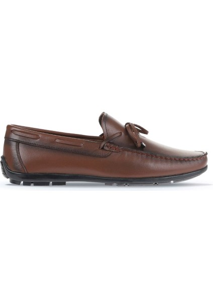 Kahverengi Deri Erkek Loafer 21MA214