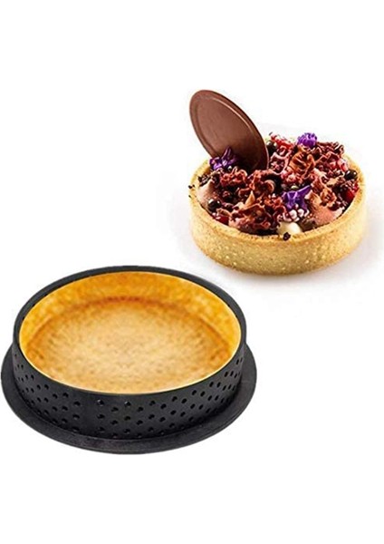 Kek Kalıbı Yüzükler Tart Yüzük Mousse Kek Halkası Süt Bar Kalıp Kek Pişirme Kalıp Aracı Delikli Kesici Halka Yapışmaz 8 Adet (Yurt Dışından) modelleri