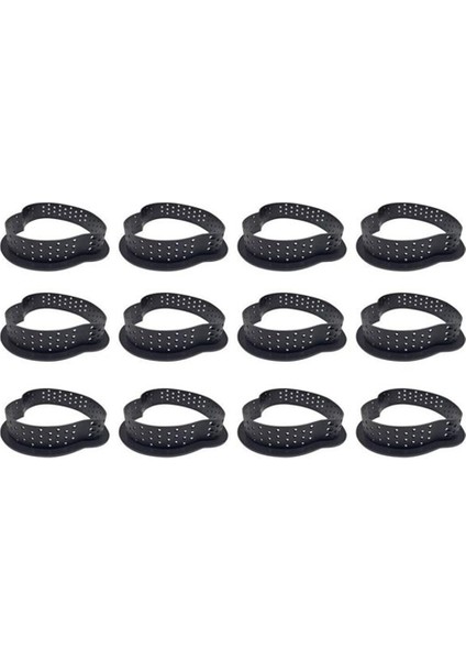 12 Adet Kek Kalıbı Delikli Kesici Kek Halkaları Kek Köpüğü Kalıp Yuvarlak Şekil Kurabiye Kesiciler Daire Pişirme Metal Halka (Yurt Dışından)