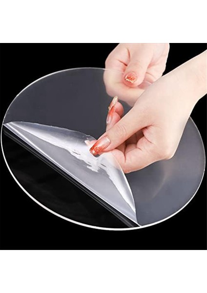 Akrilik Yuvarlak Kek Diski Seti, Kek Diskleri Seti, Tarak Kazıyıcılar, Dübel Çubukları, Buzlanma, 3 Katlı Kekler Için Daha Pürüzsüz (Yurt Dışından) fırsatları