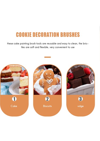 11 Adet Kek Dekorasyon Fırçaları Alet Takımı Çerez Dekorasyon Fırçaları Fondan Dekorasyon Araçları Fondan Dekorasyon Malzemeleri (Yurt Dışından) indirimleri