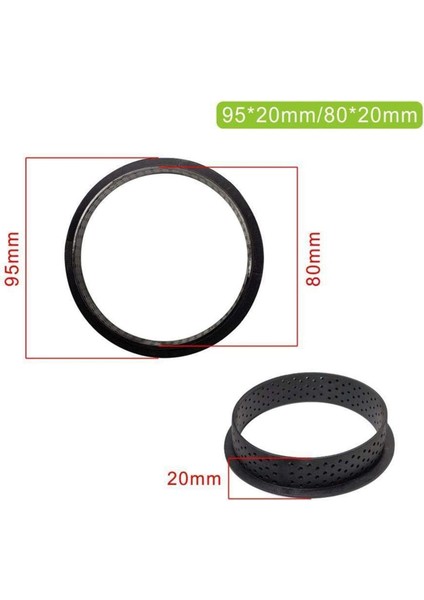 8 Adet Tart Yüzük Yapışmaz Kek Yüzük Seti Delikli Yumurta Tart Dıy Tatlı Kek Mousse Kurabiye Pasta Pişirme (Yuvarlak) (Yurt Dışından) modelleri