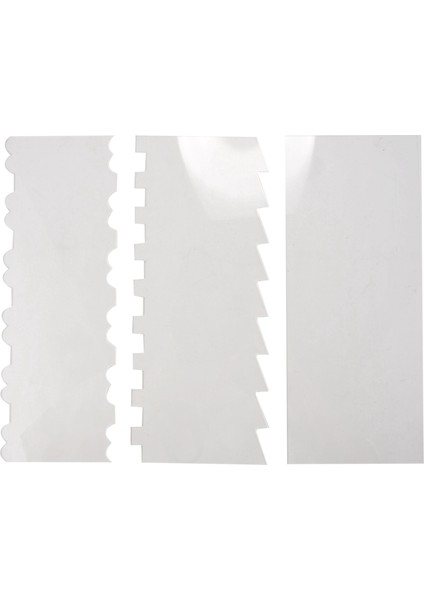 6 Parça Akrilik Kek Kazıyıcı Dekorasyon Kontur Tarak Kek Kenar Pürüzsüz Aracı Pasta Mutfağı 11 Desen (Yurt Dışından)