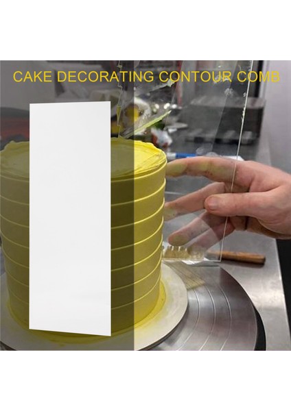 6 Parça Akrilik Kek Kazıyıcı Dekorasyon Kontur Tarak Kek Kenar Pürüzsüz Aracı Pasta Mutfağı 11 Desen (Yurt Dışından) fiyatları