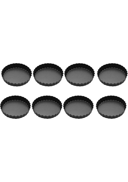 8 Adet 4 Inç Mini Tart Tava, Yapışmaz Kiş Tava, Çıkarılabilir Altlı Tart Tava, Turta, Kiş Bakeware, Tatlılar, Vb (Yurt Dışından)
