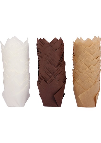 200 Adet Lale Cupcake Gömlekleri Yükseltme Parşömen Kağıdı Muffin Gömlekleri Parti Düğün Doğum Günü Için Kek Pişirme Için (Yurt Dışından) fiyatları