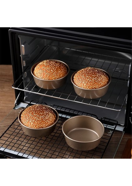 2 Adet Hamburger Kalıp Daire Stencil Paslanmaz Çelik Tencere Küre Kek Tava Tost Makinesi Fırın Tavalar Pizza Kitleri Pişirme (Yurt Dışından) indirimleri