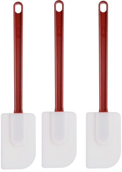 3'lü Paket Spatula Silikon Isıya Dayanıklı, Spatula Silikonu, Kauçuk Spatula 10 Inç, Mutfak Kullanımı A (Yurt Dışından)