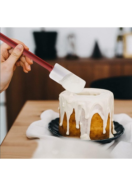 3'lü Paket Spatula Silikon Isıya Dayanıklı, Spatula Silikonu, Kauçuk Spatula 10 Inç, Mutfak Kullanımı A (Yurt Dışından)