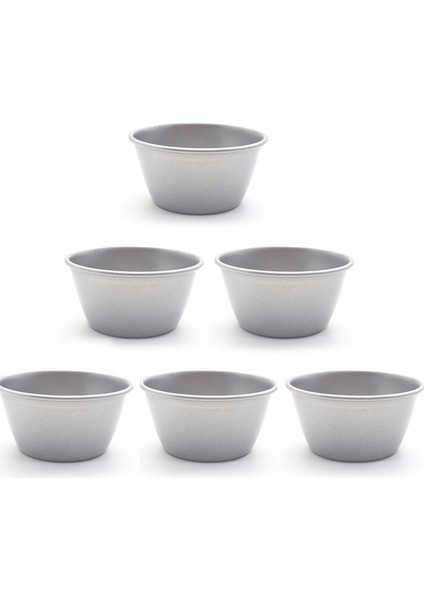 6'lı Paket Mini Pie Muffin Cupcake Tavaları Bakeware - Yapışmaz Buharda Pişirilmiş Puding - Kek Kalıbı 3,3 Inç Tenekeler (Yurt Dışından)
