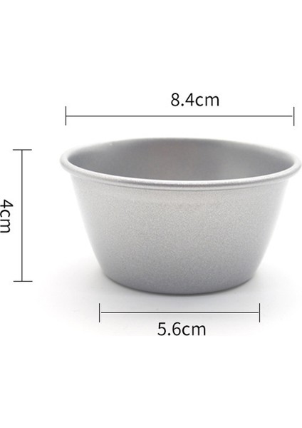6'lı Paket Mini Pie Muffin Cupcake Tavaları Bakeware - Yapışmaz Buharda Pişirilmiş Puding - Kek Kalıbı 3,3 Inç Tenekeler (Yurt Dışından)